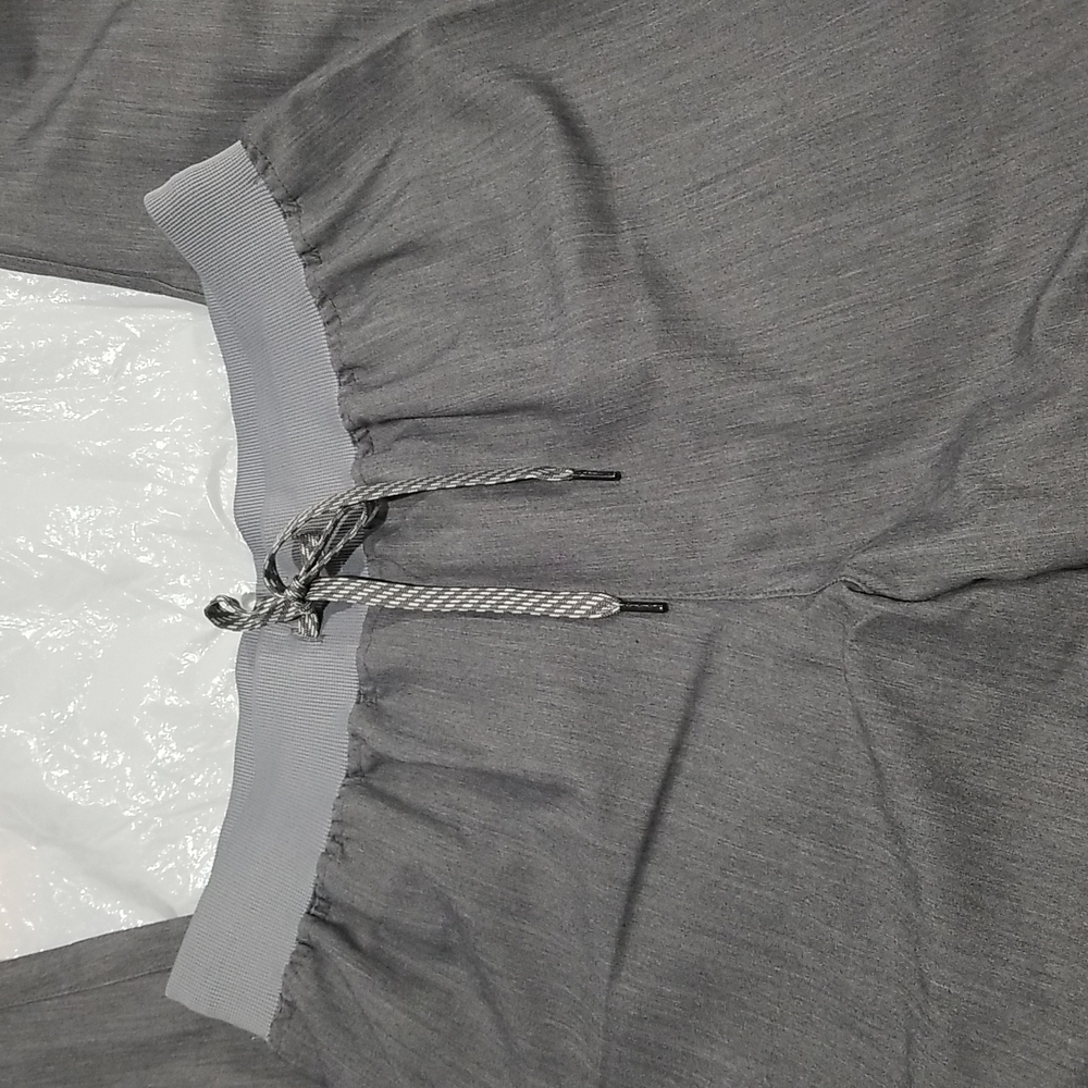 BOGO🆓 NWT Jaanuu Essential Drawstring Relaxed Scrub Pants Heather Gray sz Medi… - Picture 8 of 9
